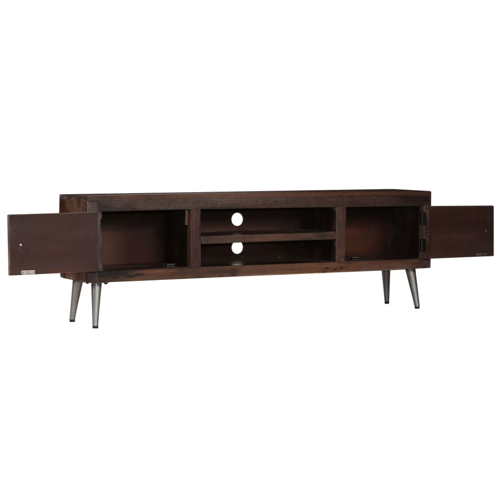 TV Cabinet Solid 1 Shelf Reclaimed Wood