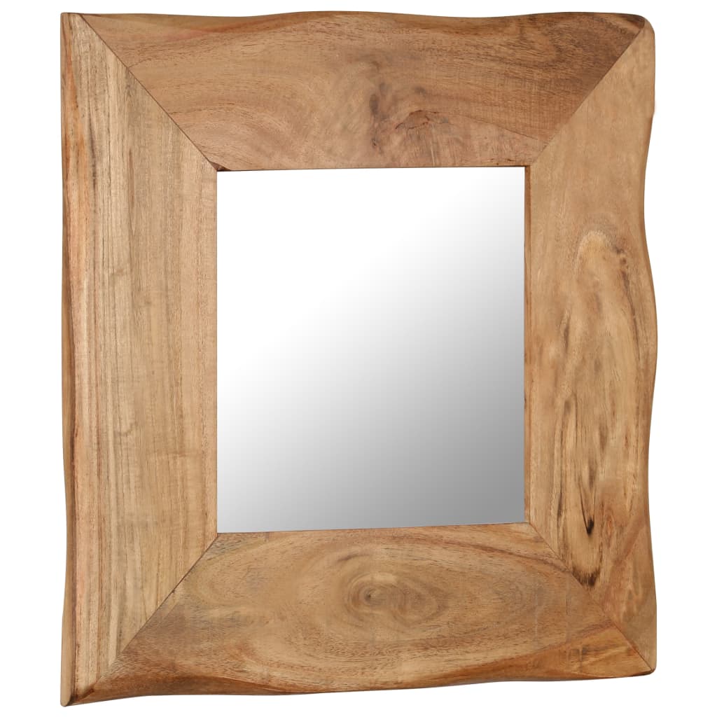 Cosmetic Mirror, Solid Acacia Wood