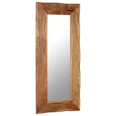 Cosmetic Mirror  Solid Acacia Wood