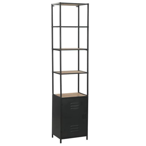 Bookcase Solid Firwood and Steel