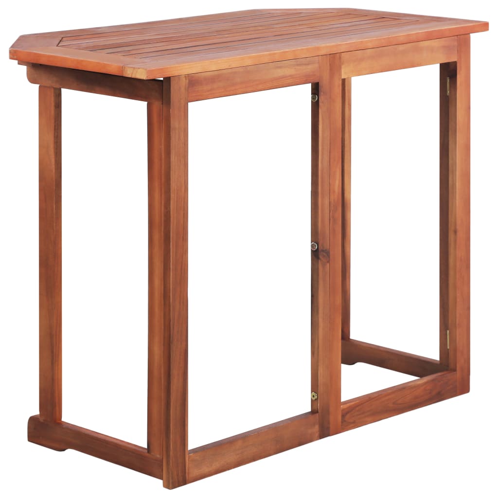 Bistro Table Solid Acacia Wood Brown