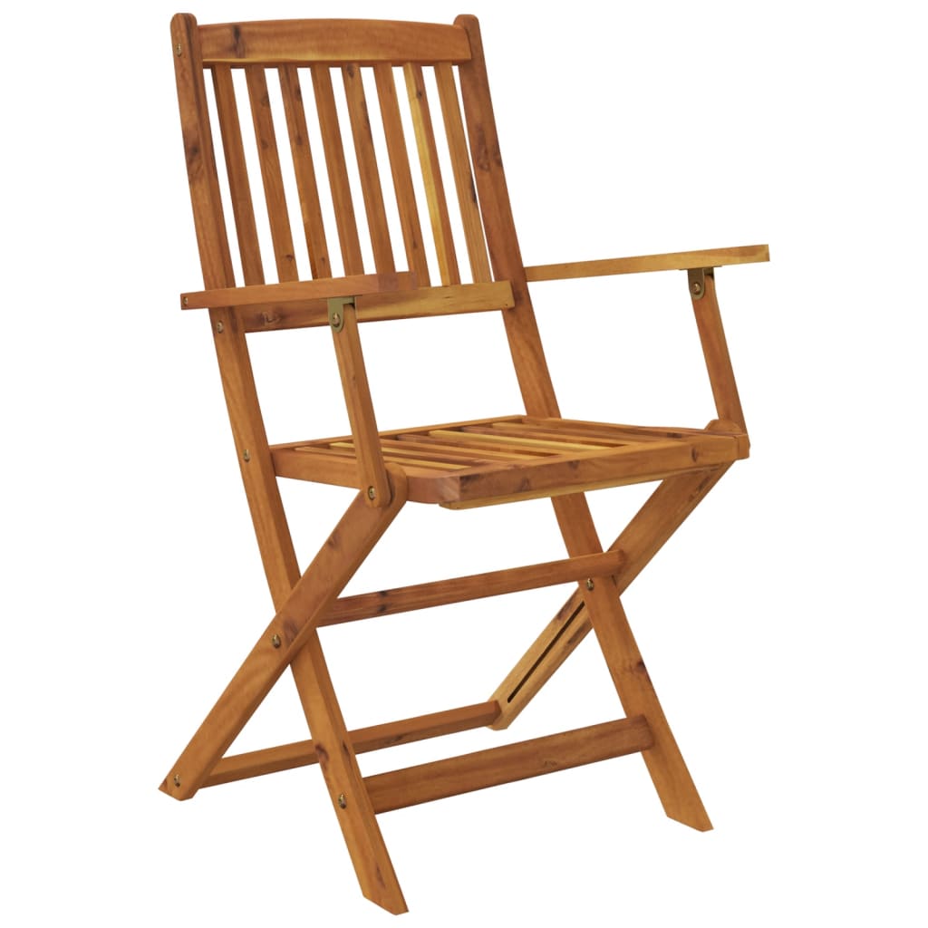 7 Piece Folding Outdoor Dining Set Solid Acacia Wood