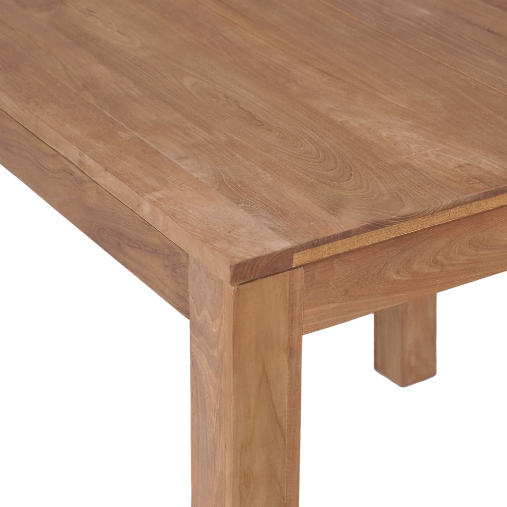 Dining Table Solid Teak Wood with Natural Finish