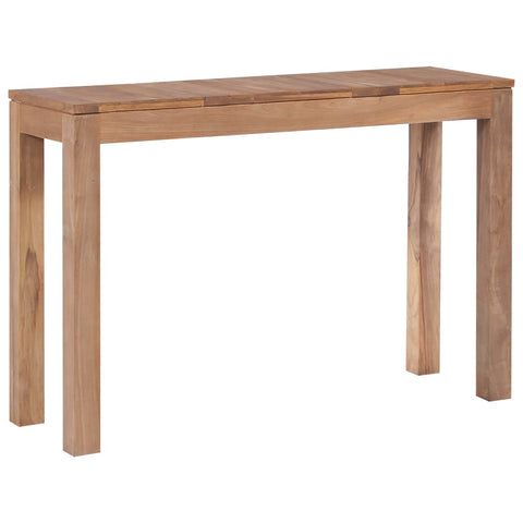 Console Table Solid Teak Wood with Natural Finish