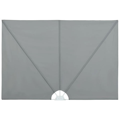 Collapsible Terrace Side Awning - Grey
