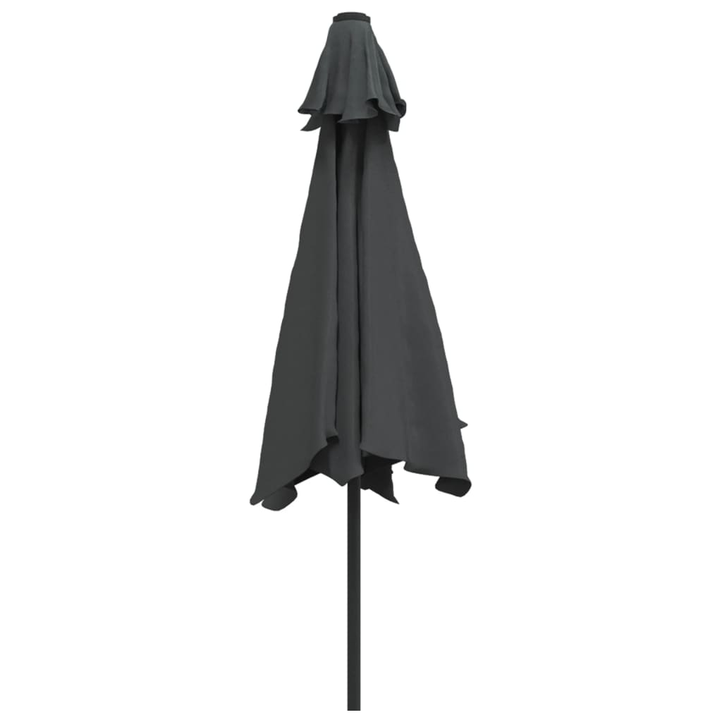 Outdoor Parasol with Metal Pole 300 cm Anthracite
