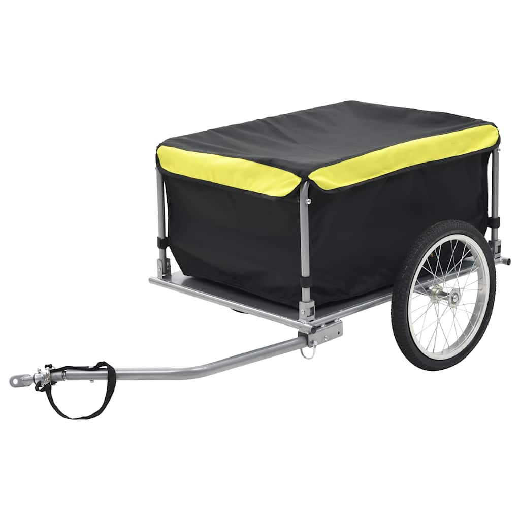 65 Kg - Bike Cargo Trailer Black and Yellow 65 kg