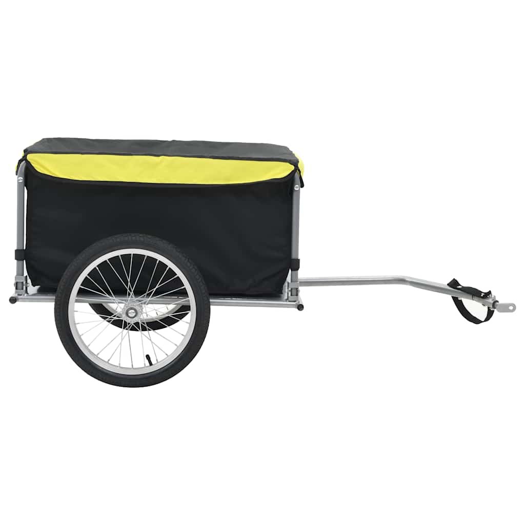 Bike Cargo Trailer Black and Yellow 65 kg - Bicycle Trailers