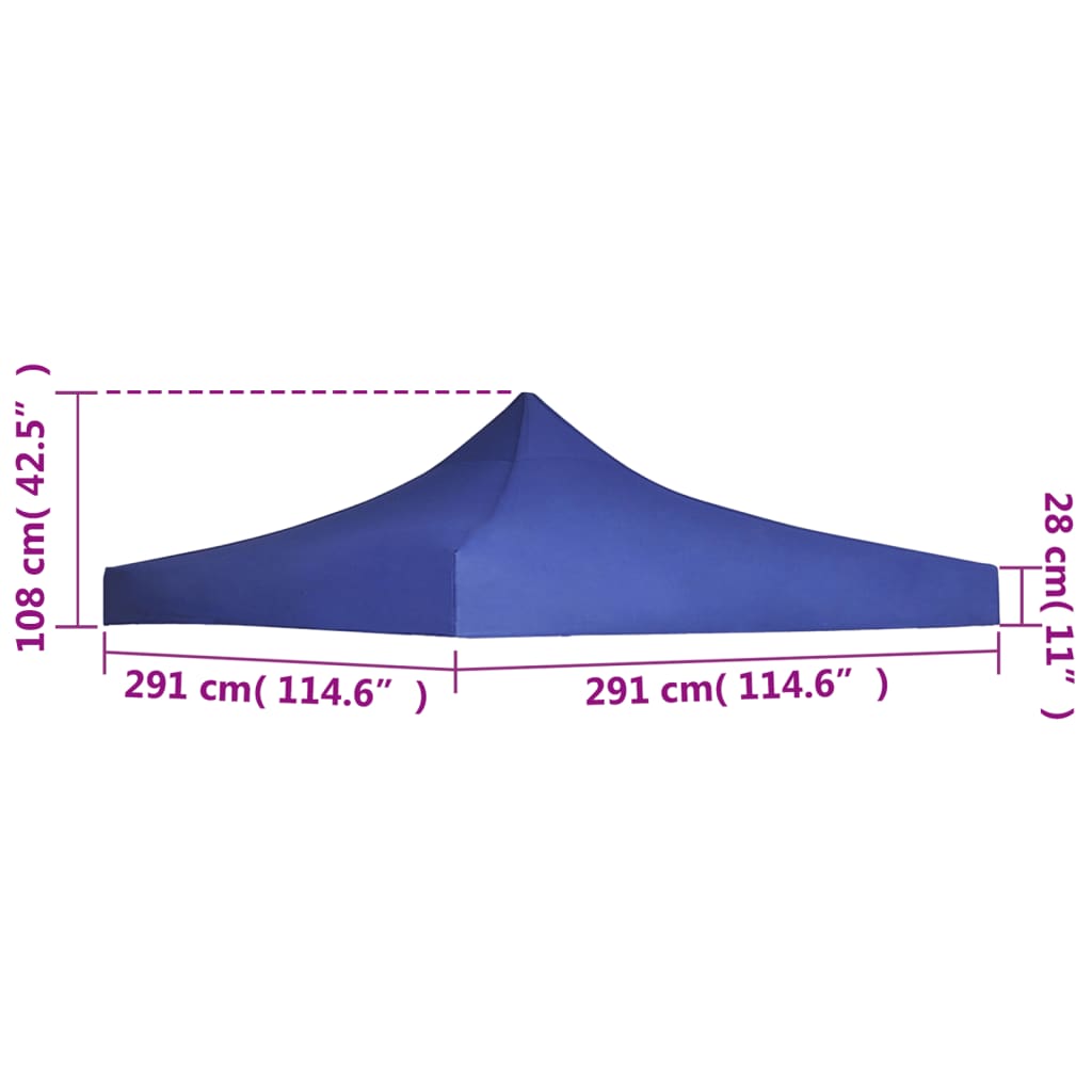 Party Tent Roof  Blue