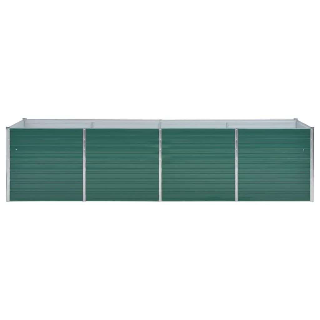 Garden Planter Galvanised Steel / Green