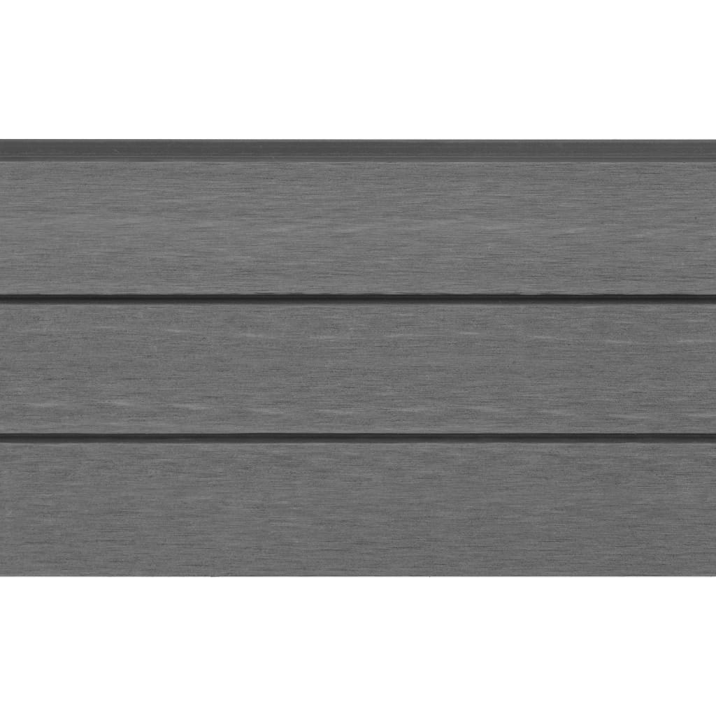 Replacement Fence Boards 9 pcs WPC 170 cm Grey