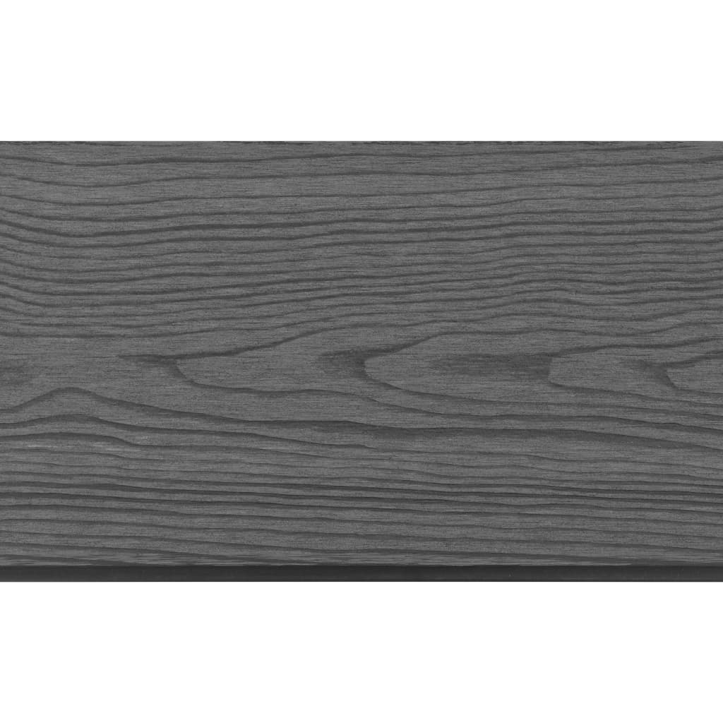 Replacement Fence Boards 9 pcs WPC 170 cm Grey