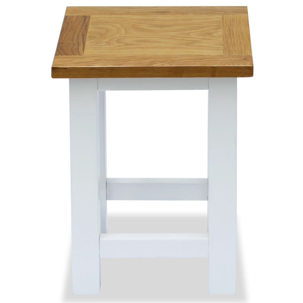 End Table  Solid Oak Wood