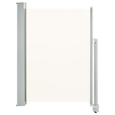 Patio Retractable Side Awning   Cream