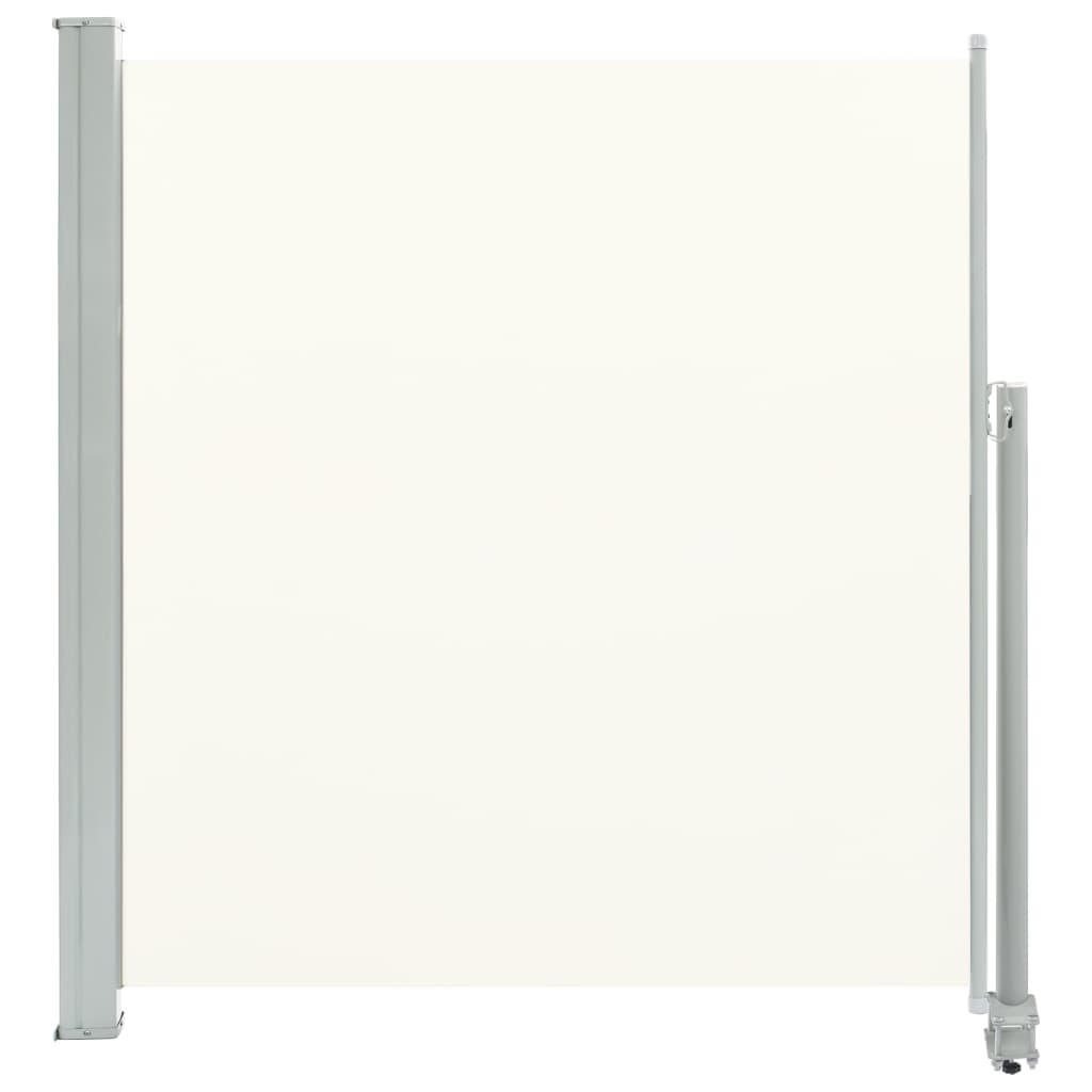 Patio Retractable Side Awning - Cream