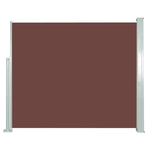 Retractable Side Awning, Brown