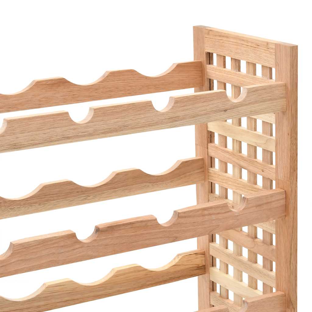 Wine Rack Solid Walnut 25 Bottles 63x25x73cm