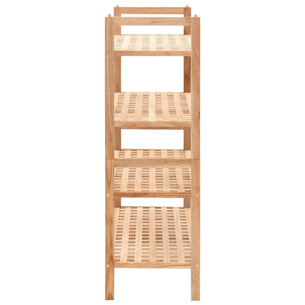 Wooden Shoe Rack Solid Walnut 69x26x81cm