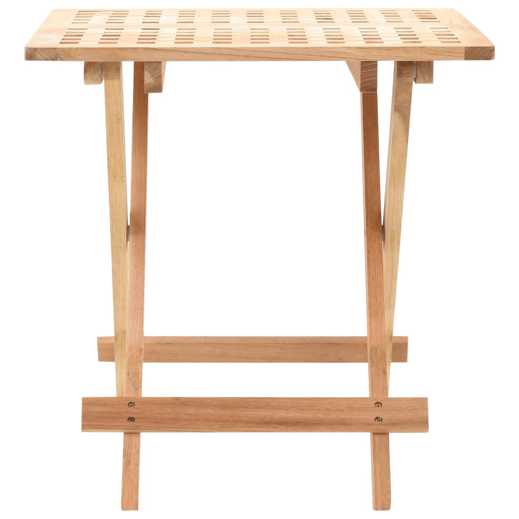 Foldable Side Table Solid Walnut Wood