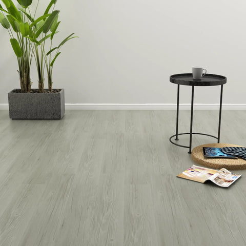 Self-adhesive Flooring Planks 4.46 mÂ² 3 mm PVC Grey