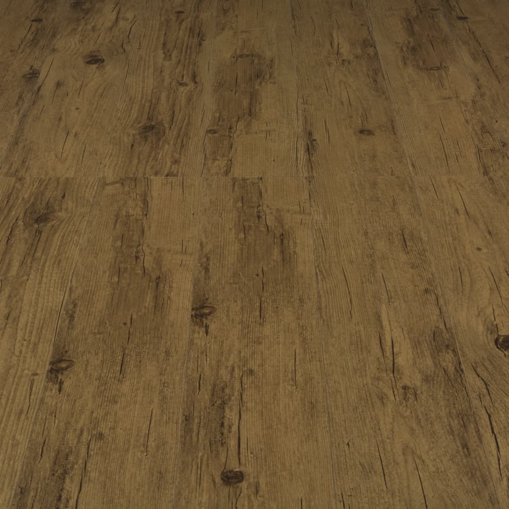 Self-adhesive Flooring Planks 4.46 mÂ² 3 mm PVC Natural Brown