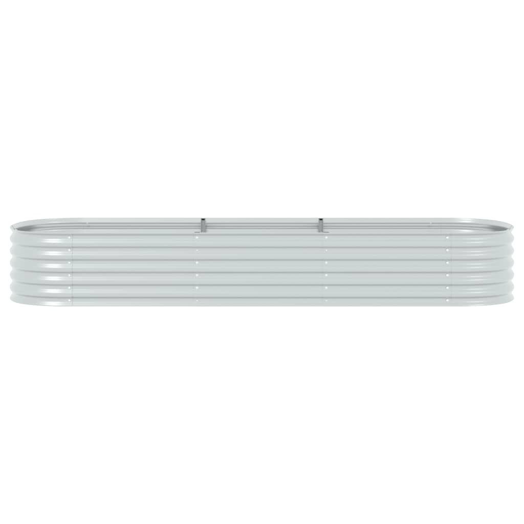 Garden Planter Galvanised Steel /Silver