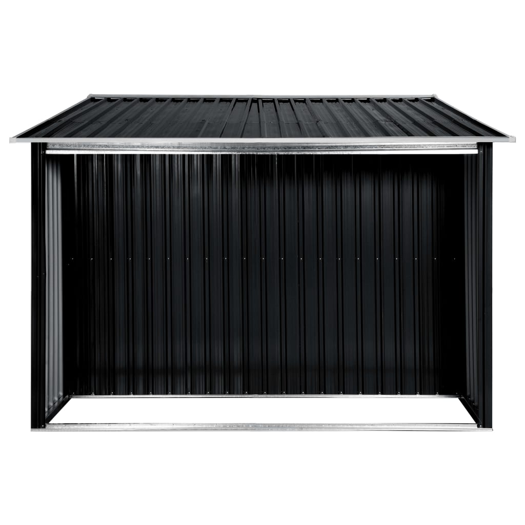 Garden Shed with Sliding Doors Steel Anthracite