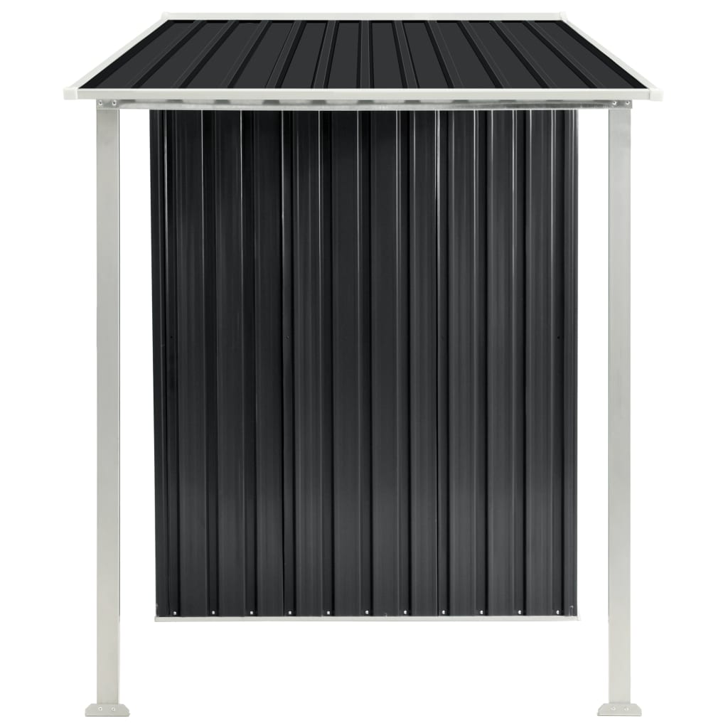 Garden Shed with Sliding Doors Steel Colour Anthracite