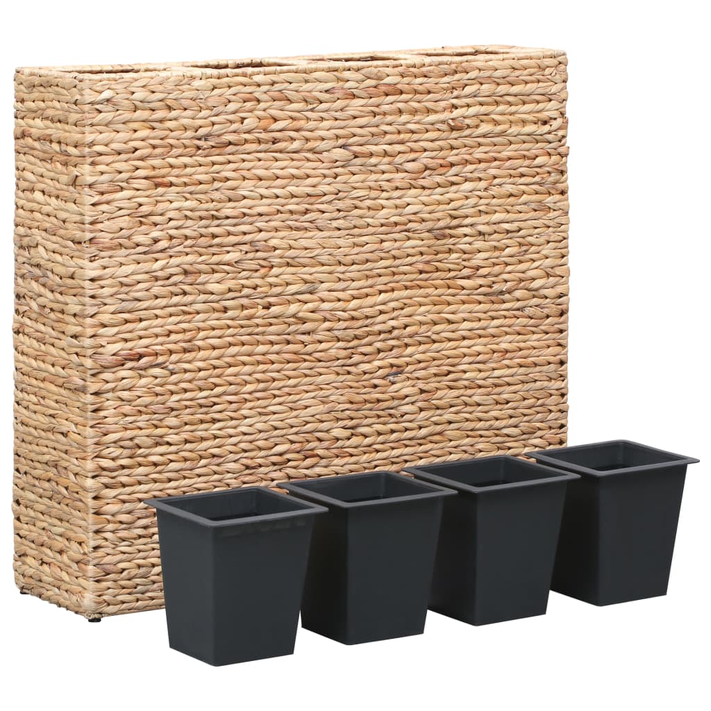 Garden Planter with 4 Pots Water Hyacinth