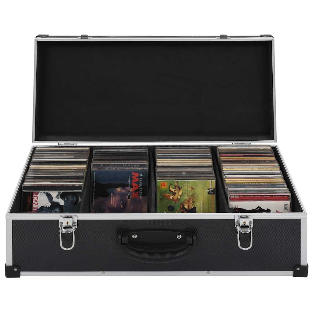CD Case 80 Disc Aluminium Lockable Storage | Simpledeals