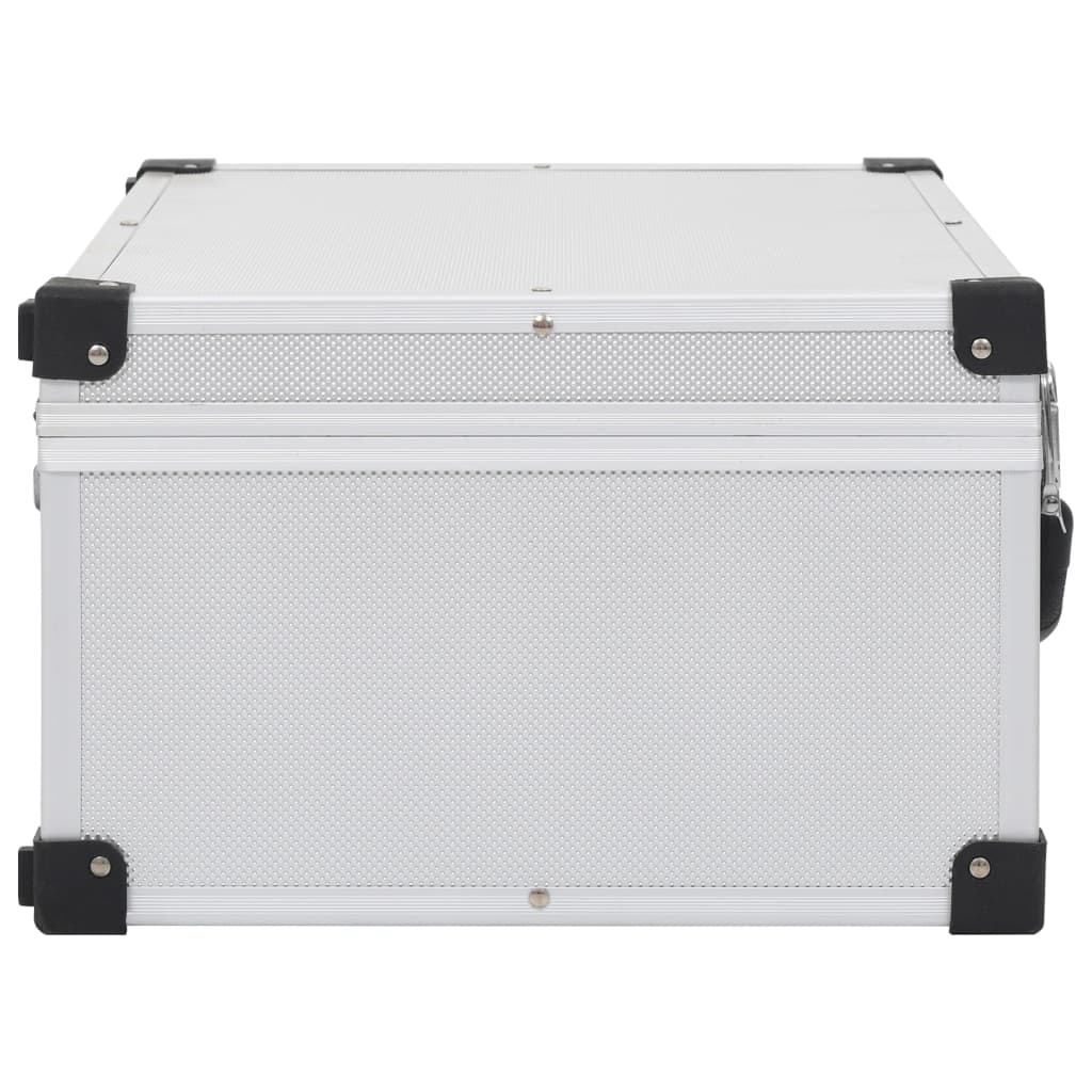 CD Case for 60 CDs Aluminium ABS Silver | CD/DVD Cases & Organisers