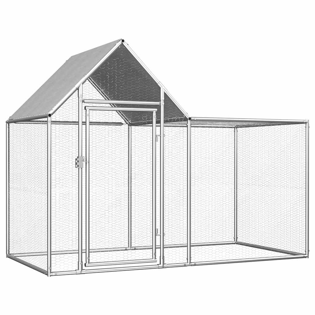 Galvanised Steel Chicken Coop 2x1x1.5m | Simpledeals