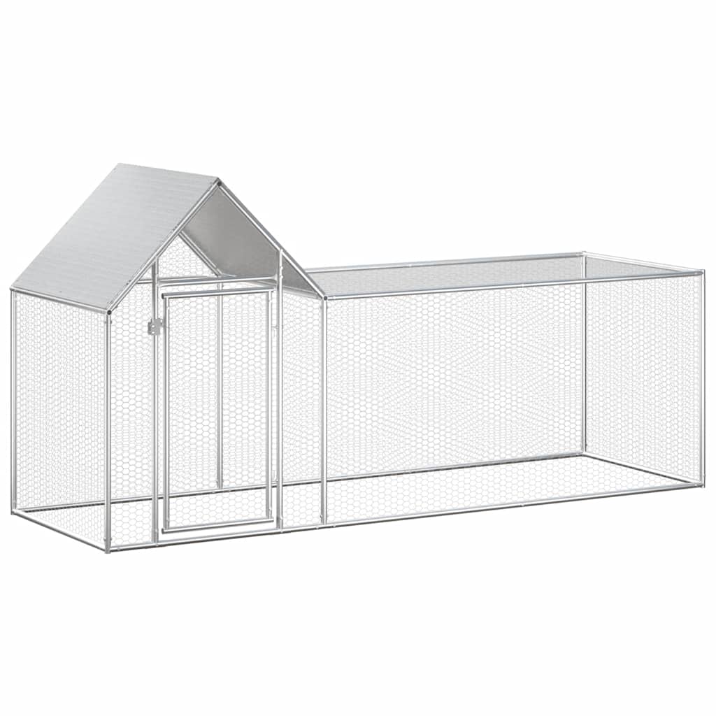 Galvanised Steel Chicken Coop 3x1x1.5m | Simpledeals