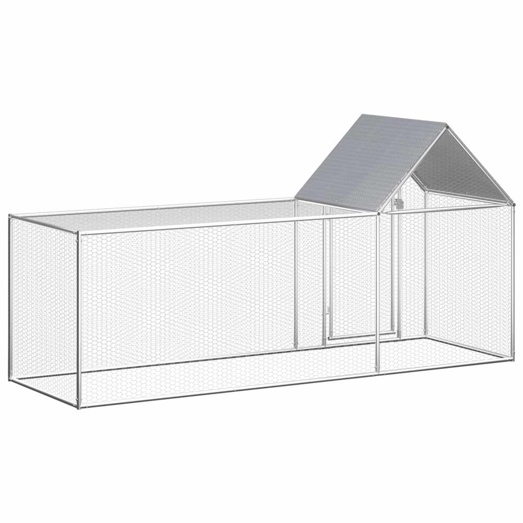 Galvanised Steel Chicken Coop 3x1x1.5m | Simpledeals