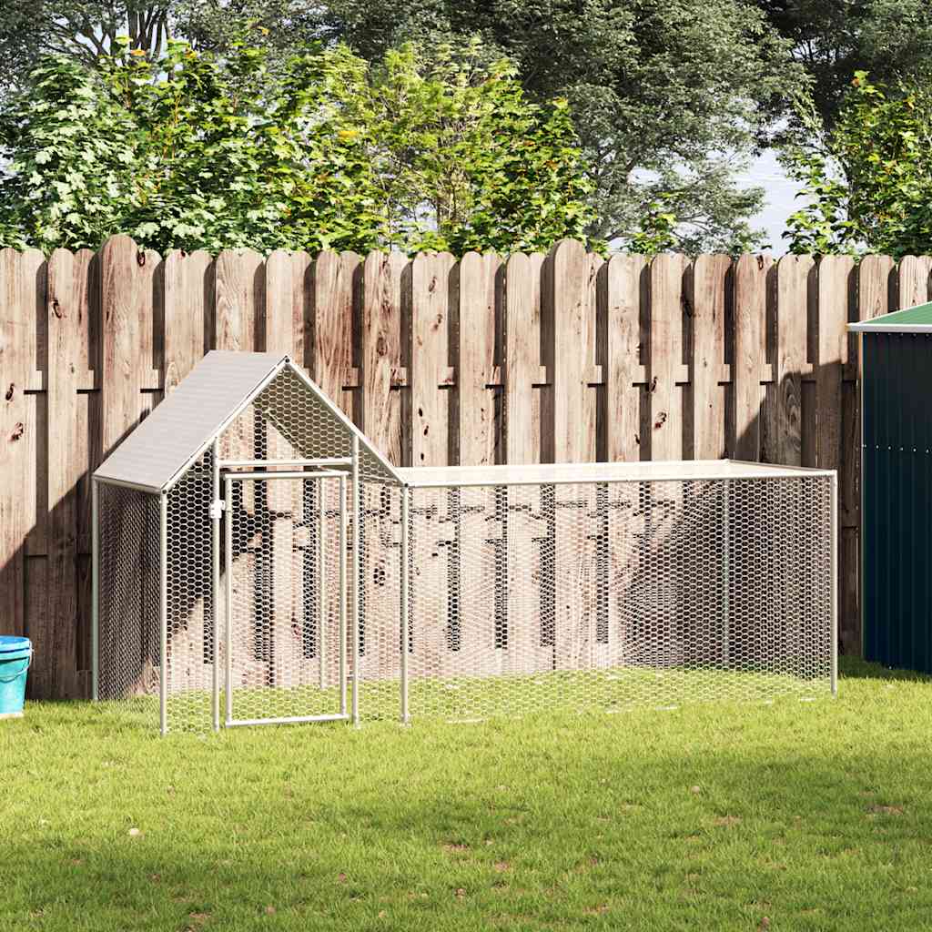 Galvanised Steel Chicken Coop 3x1x1.5m | Simpledeals