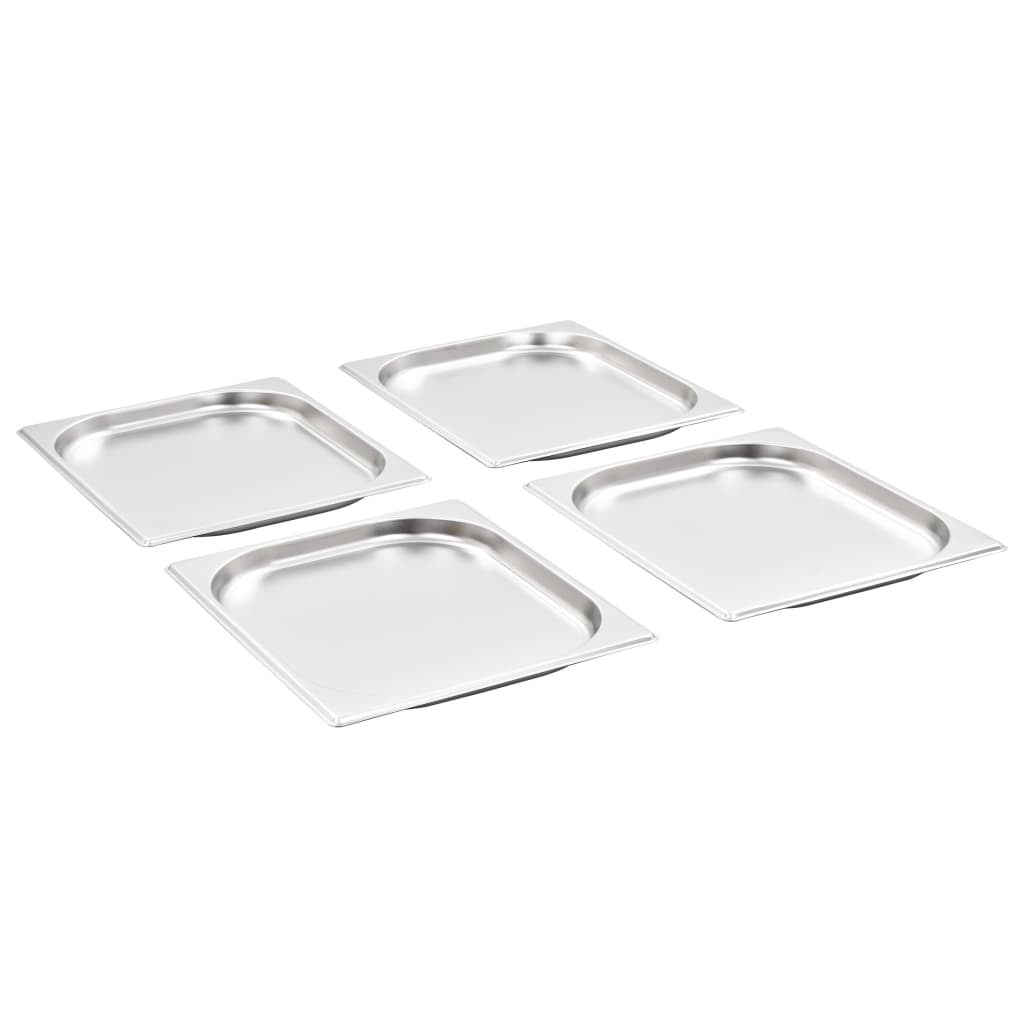Gastronorm Containers 8 pcs GN 1/2 20 mm Stainless Steel