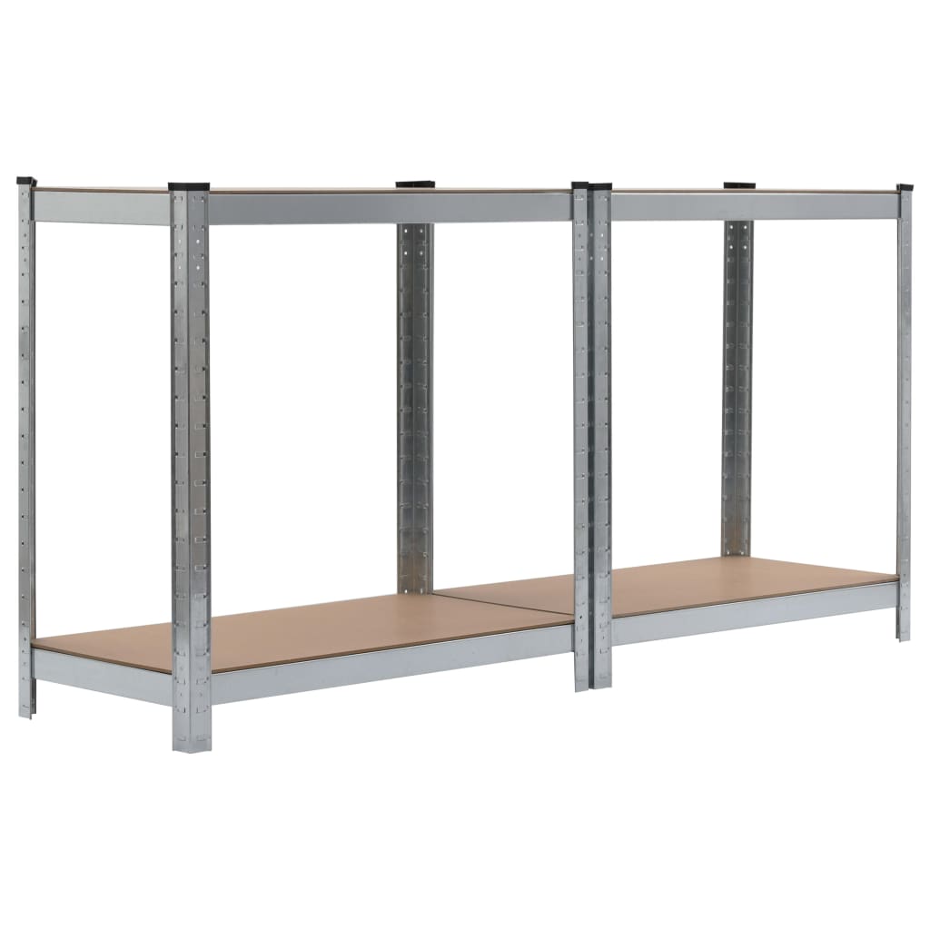 Storage Shelf Silver (Steel and MDF)
