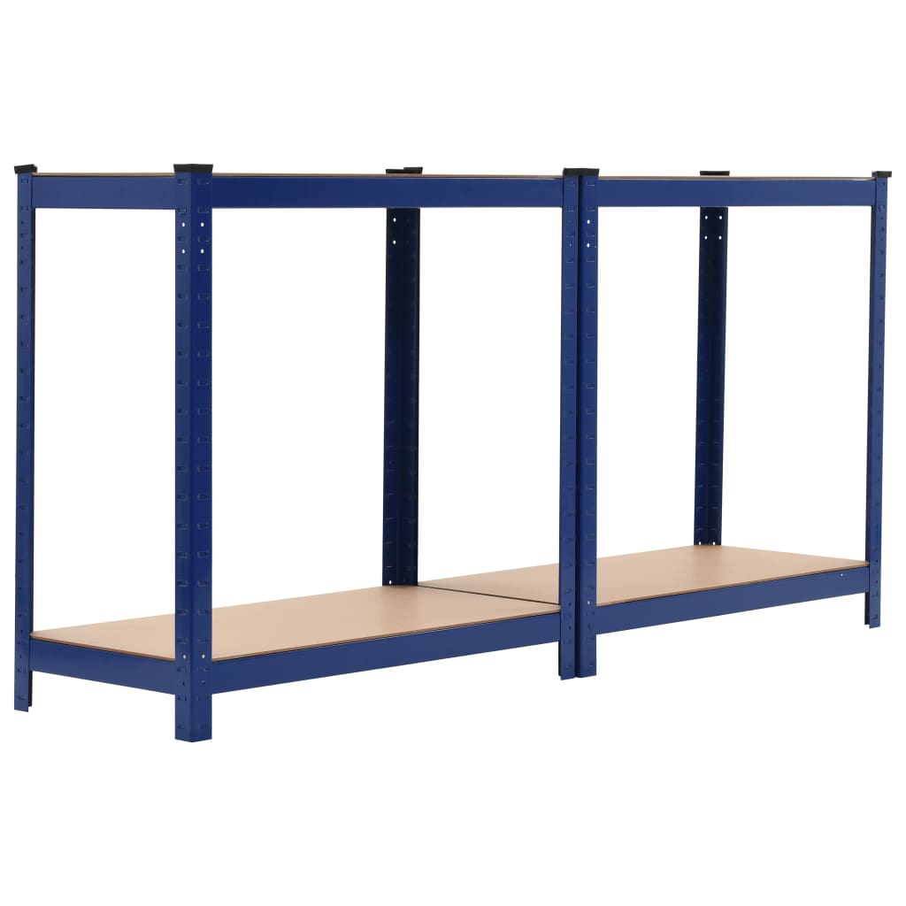 Storage Shelf Steel and MDF-Blue