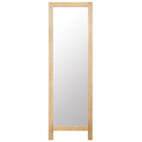 Freestanding Mirror Solid Oak Wood