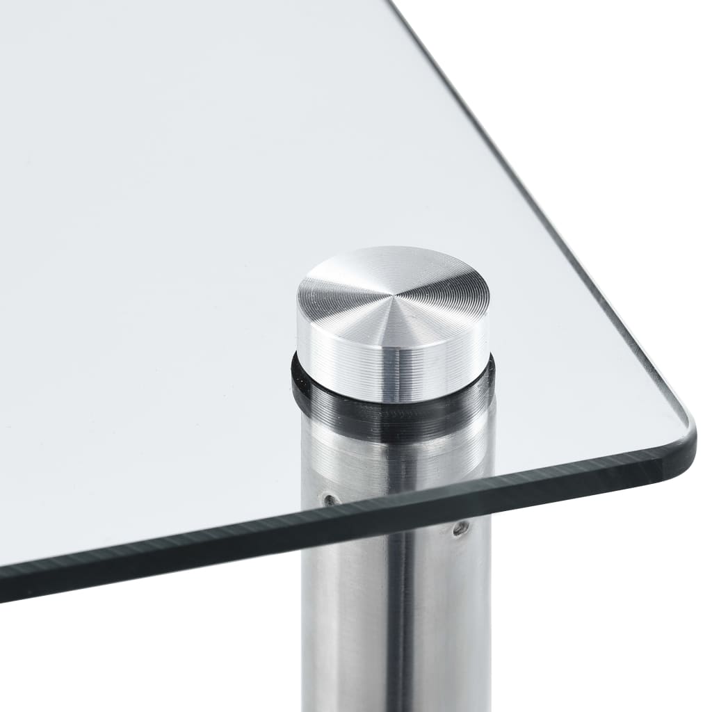 6-Tier Tempered Glass Display Shelf 160cm | Simpledeals