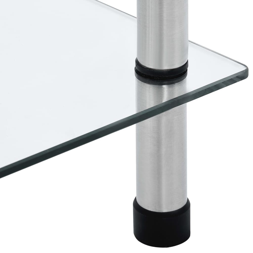 6-Tier Tempered Glass Display Shelf 160cm | Simpledeals