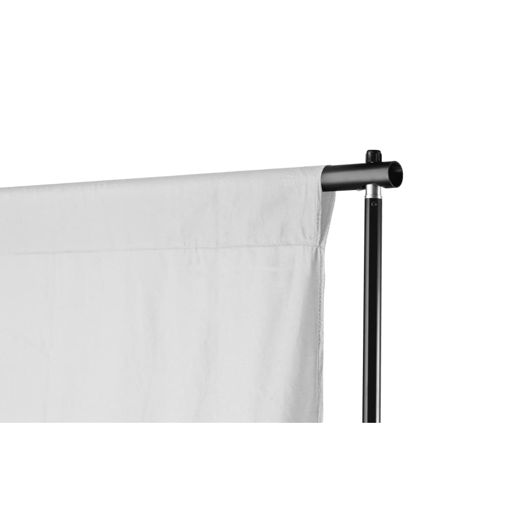 Telescopic Background Support Syste + White Backdrop
