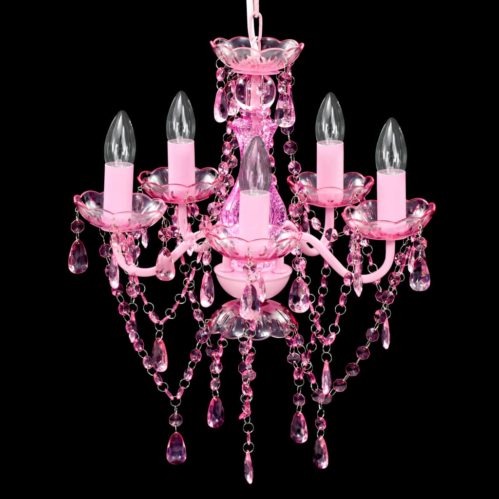 Pink Crystal Light 5 Bulb