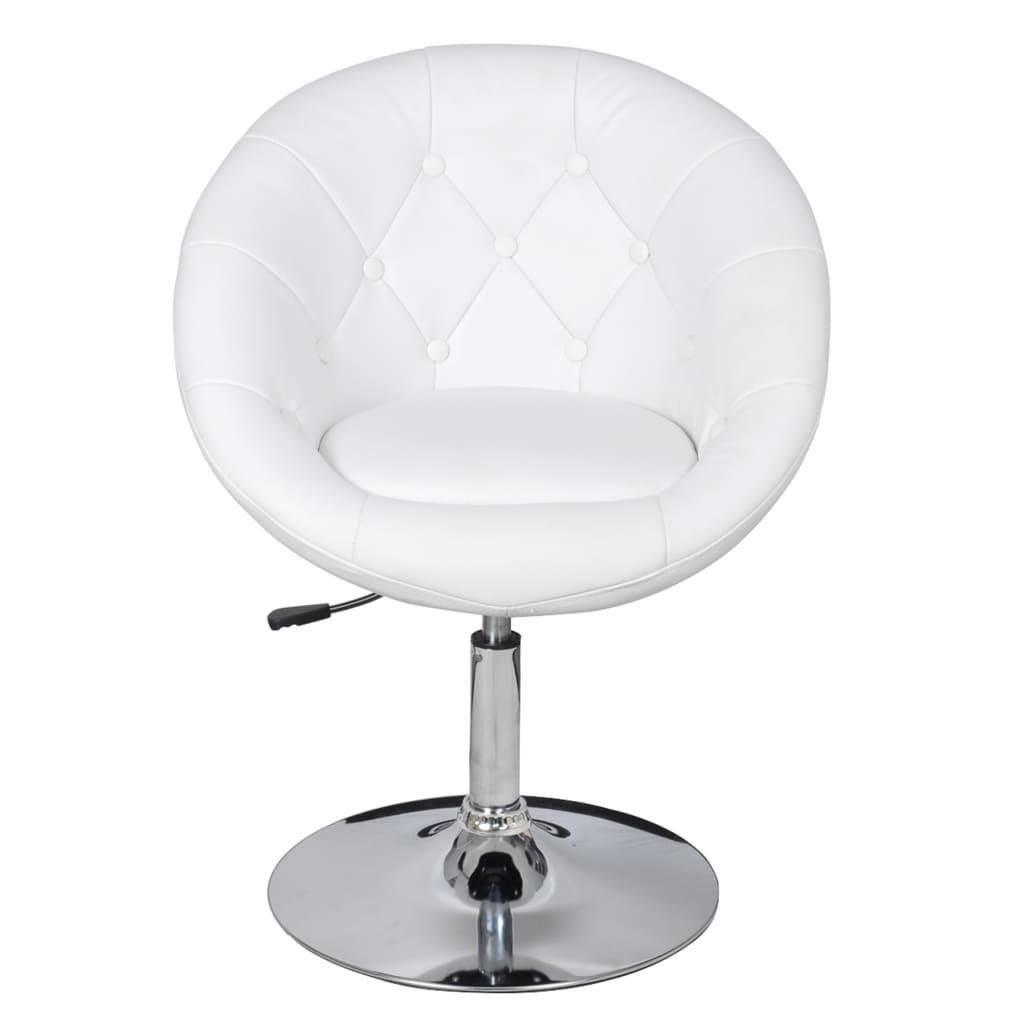 Bar Chair White Leather