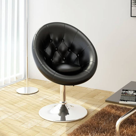 Bar Chair Black Leather