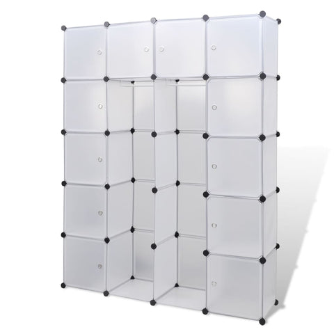 Modular Cabinet 14 Compartments White