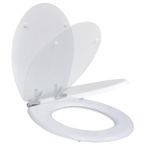 Toilet Seats with Soft Close Lids MDF White