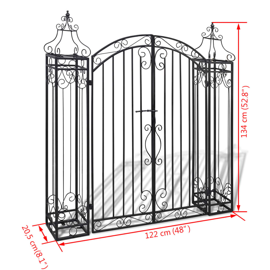 Ornamental Garden Gate Wrought Iron