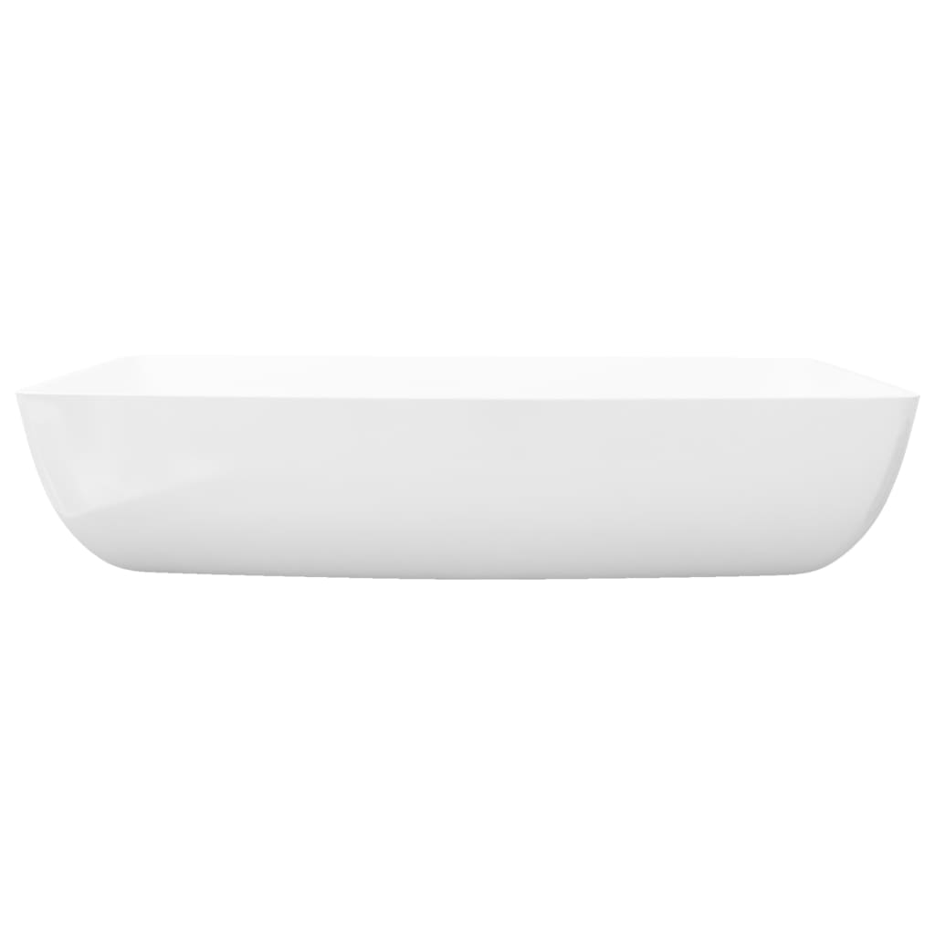 Luxury Ceramic Basin Rectangular Sink White