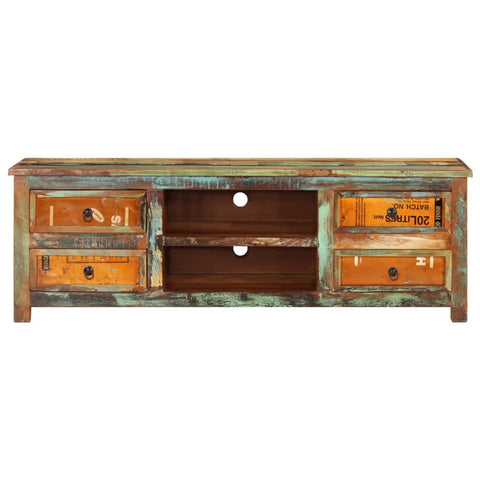 Reclaimed Wood Tv Cabinet Tv Stand 4 Drawers